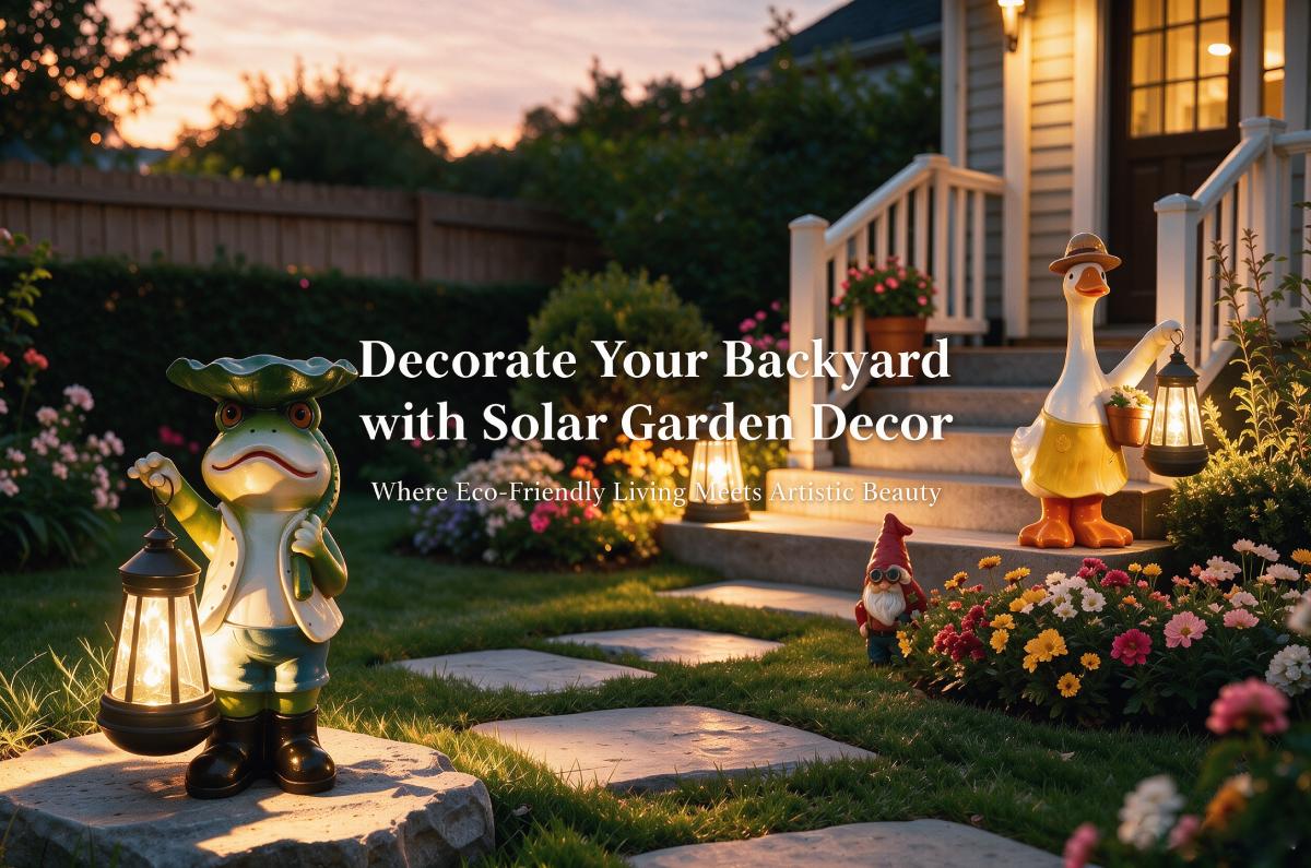 Decorate Your Backyard with Solar Garden Decor: Where Eco-Friendly Living Meets Artistic Beauty