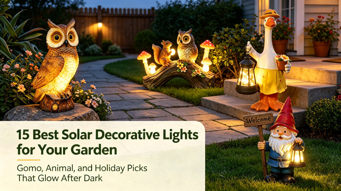 15 Best Solar Decorative Lights for Your Garden: Gnome, Animal, and Holiday Picks That Glow After Dark