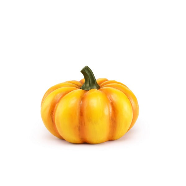 Halloween Pumpkin Garden Decor Statue with Solar Light 4.7‘’