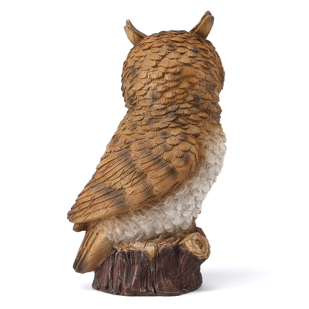 Owl Garden Decor Statue with Solar Light