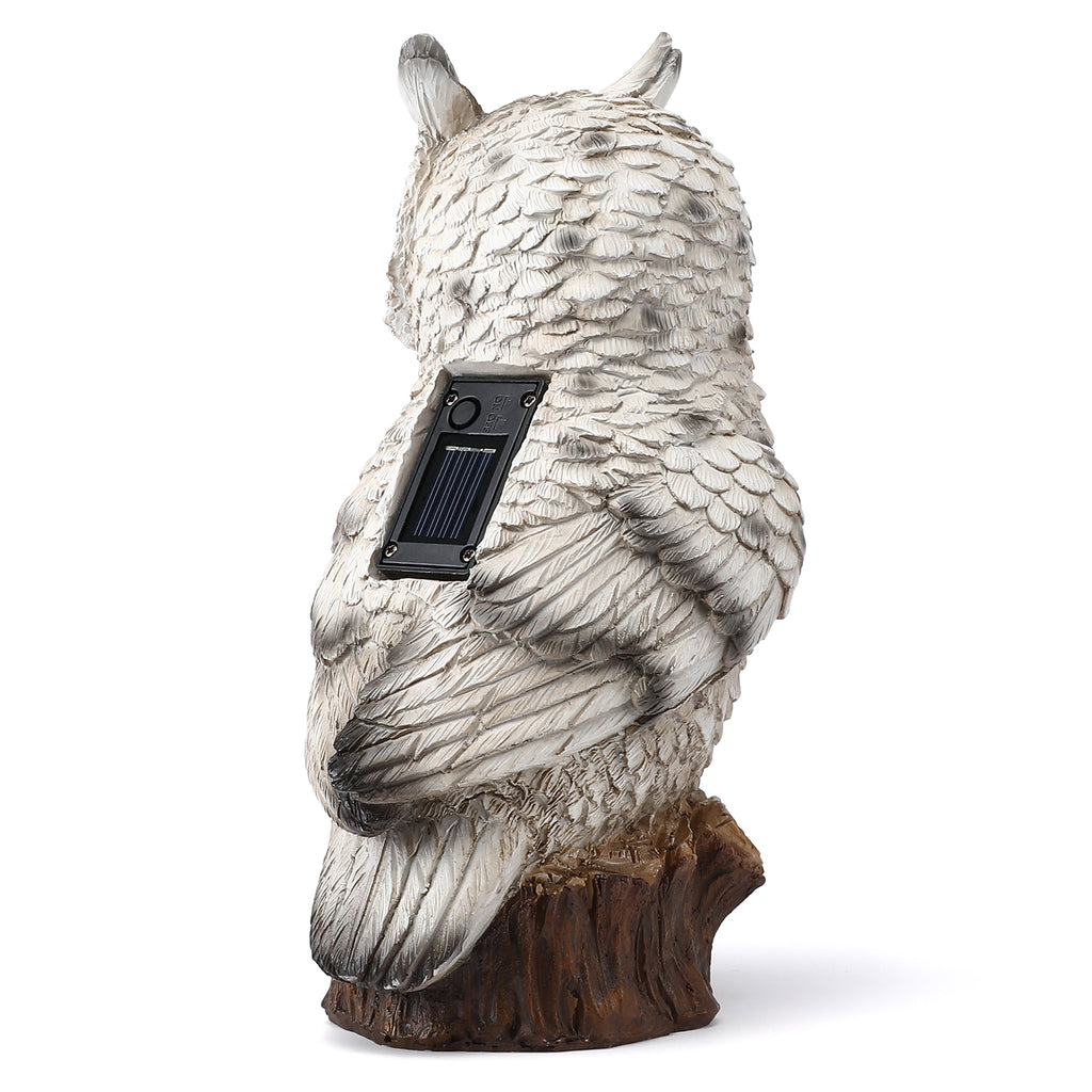Owl Garden Decor Statue with Solar Light