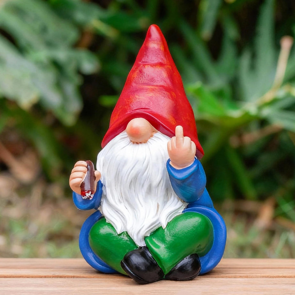 Funny Drunk Cigar Garden Gnome 6.1 & 6.3''
