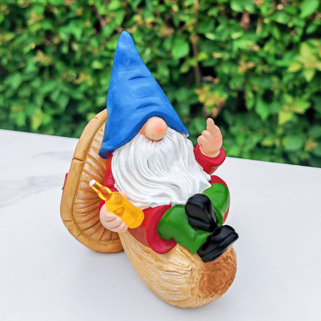 Funny Drunk Cigar Garden Gnome 6.1 & 6.3''