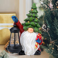 Weihnachts-Zwerg-Garten-Dekorationsstatue mit Solarlicht 25 cm