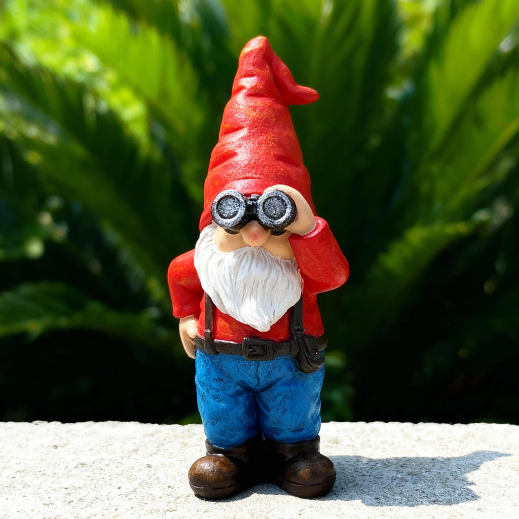Funny Telescope Gnome Garden Decor Statue 6.7''