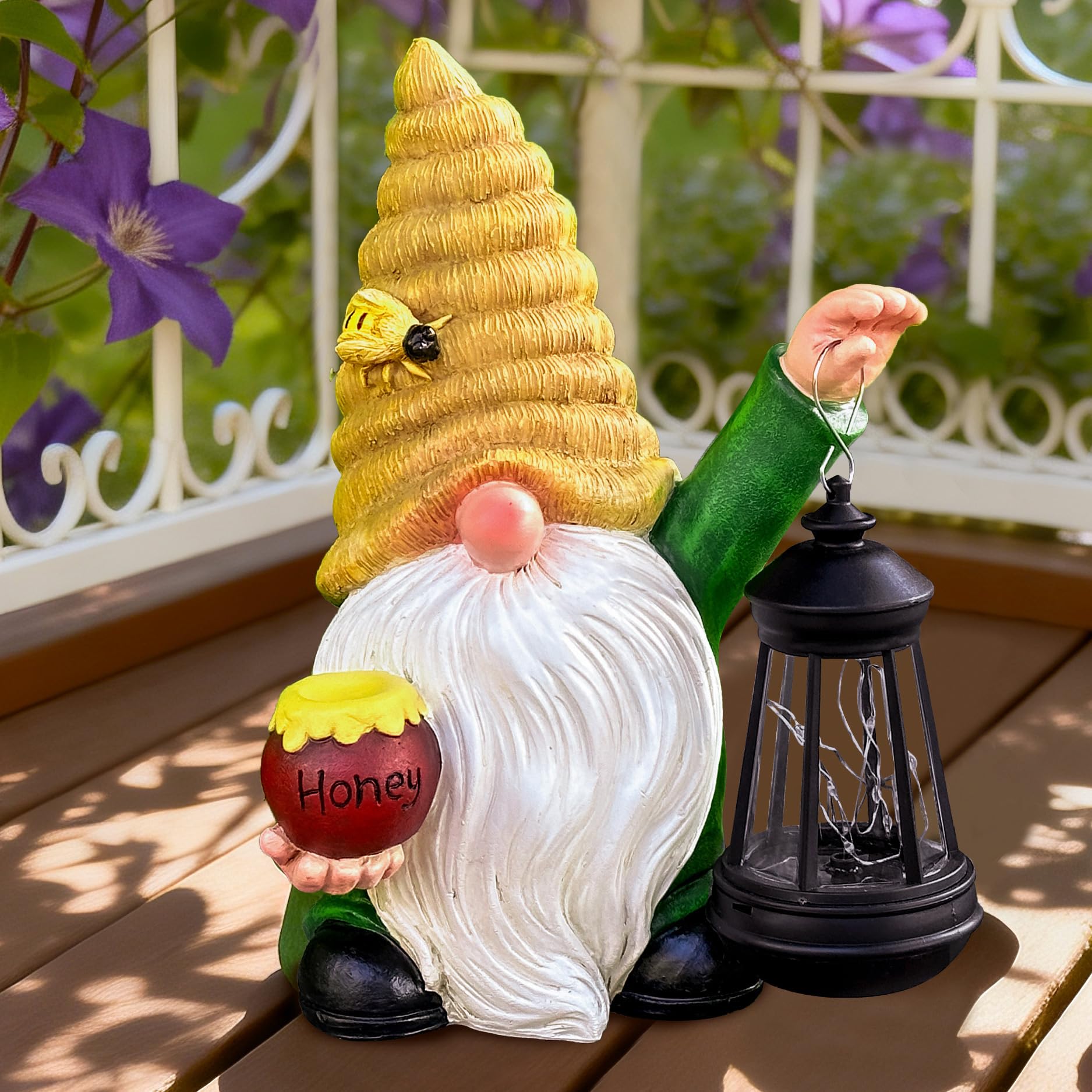 Peacock Garden Decor Statue with Solar Light 17.7'' – WONDHOME