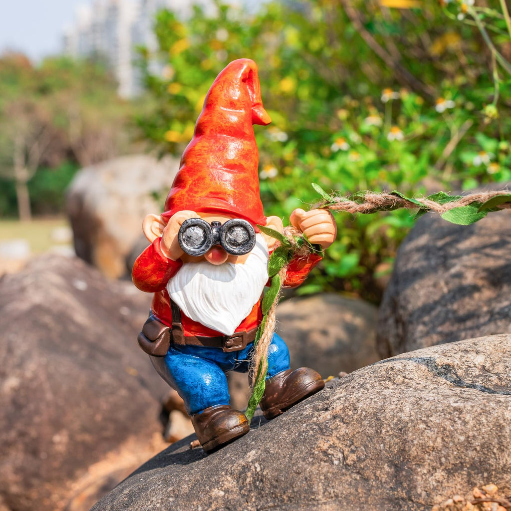 Hanging Gnome Garden Decor Statue with Solar Light