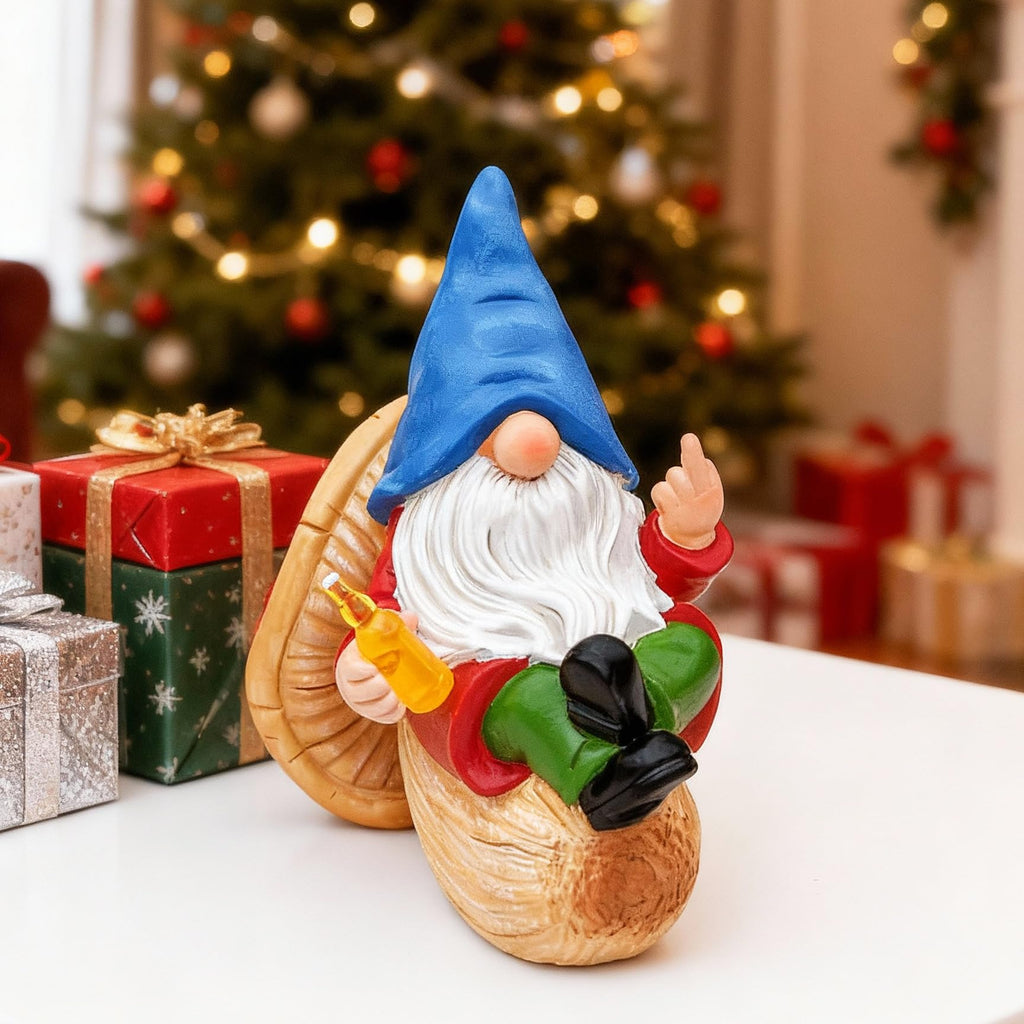 Funny Drunk Cigar Garden Gnome 6.1 & 6.3''
