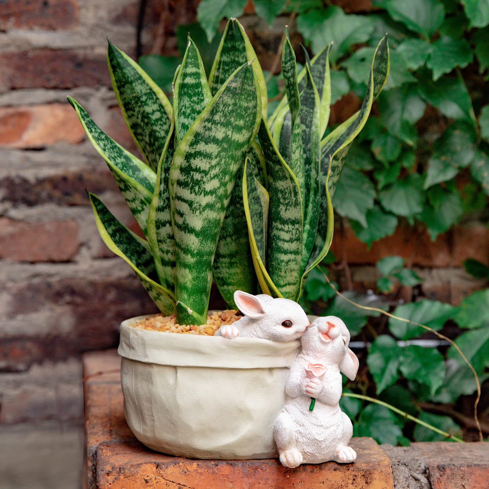 Rabbit Flower Pot Cartoon Garden Decor Pot 5.2‘’