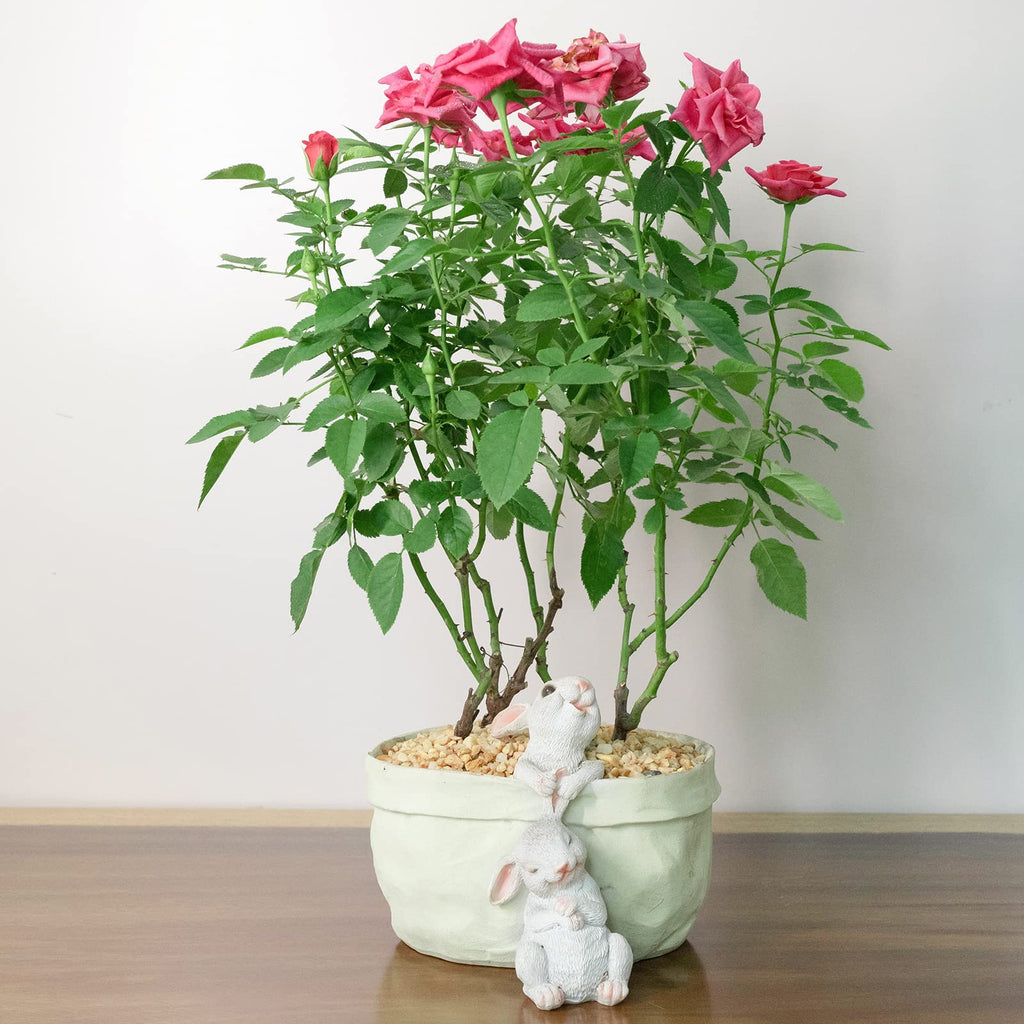 Rabbit Flower Pot Cartoon Garden Decor Pot 5.2‘’