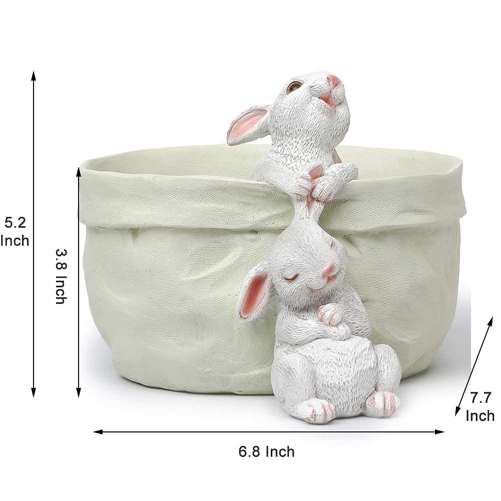Rabbit Flower Pot Cartoon Garden Decor Pot 5.2‘’