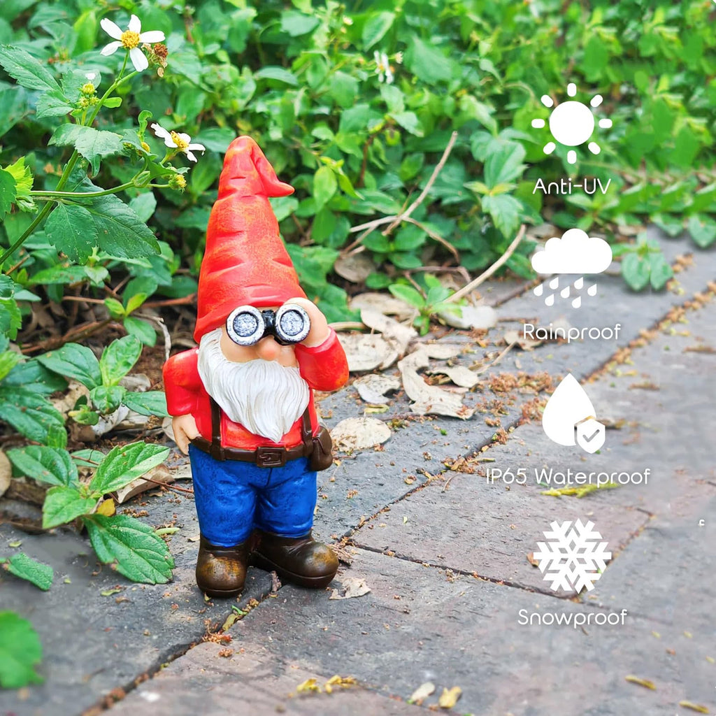 Funny Telescope Gnome Garden Decor Statue 6.7''