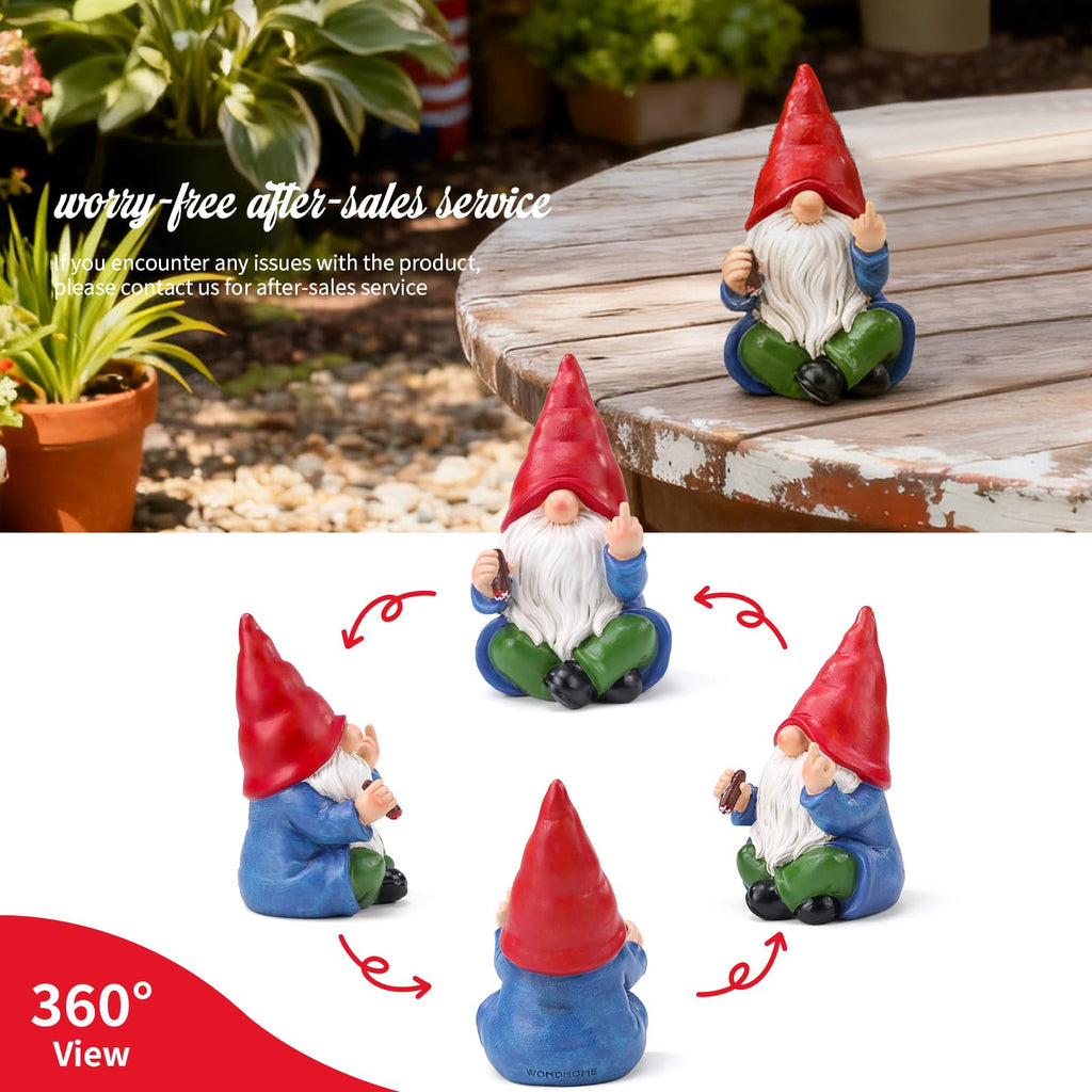 Funny Drunk Cigar Garden Gnome 6.1 & 6.3''